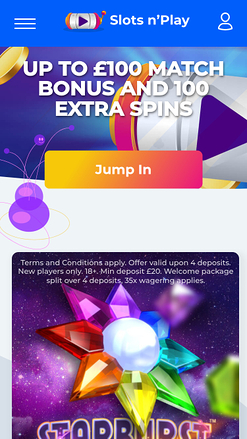 Promozioni mobile di SlotsNPlay Casino