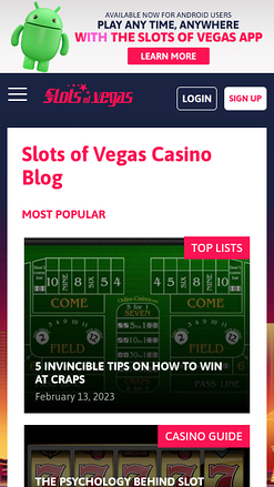 Slots of Vegas Casino Mobile Blog