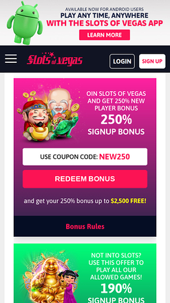 Slots of Vegas Casino Mobile Promotions