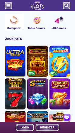 Jackpot mobile de SlotsPalace Casino