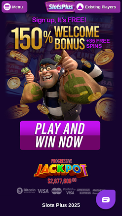 Мобильная главная страница Slots Plus Casino