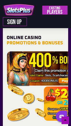 Мобильные акции Slots Plus Casino