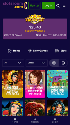 SlotsRoom Casino Mobile Jackpot