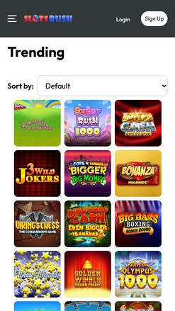 Jeux mobiles populaires de Slots Rush Casino