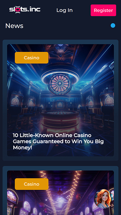 Noticias móviles de Slots.inc Casino