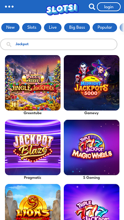 Jackpot mobile du casino Slotsi