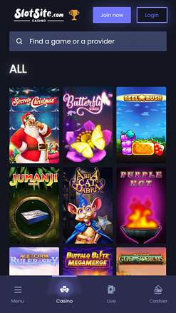 Slotsite.com Casino mobile Spiele