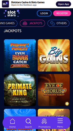 SlotStars Casino mobiler Jackpot
