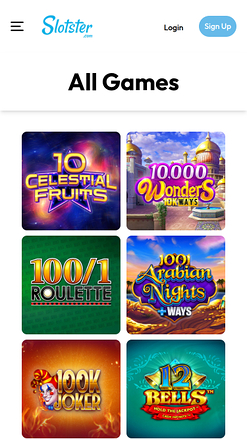 Slotster Casino mobile Spiele