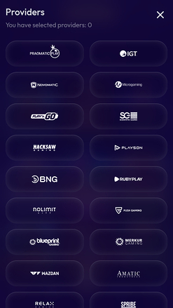 Desarrolladores de juegos móviles de Slottio Casino