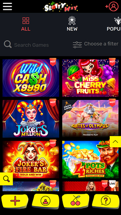 Juegos móviles de SlottyWay Casino