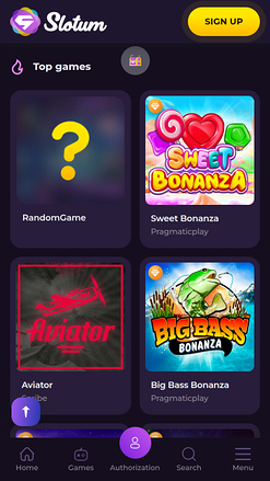 Мобильные игры Slotum Casino