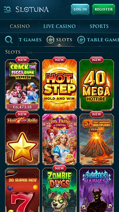 Slotuna Casino Mobile Games