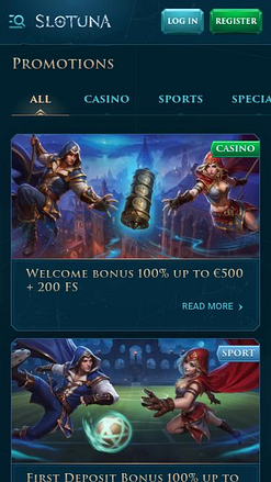 Slotuna Casino Mobile Promotions