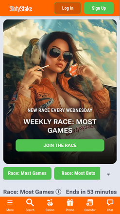 Tornei mobile di SlotyStake Casino