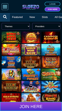 Jackpot mobile de Slotzo Casino