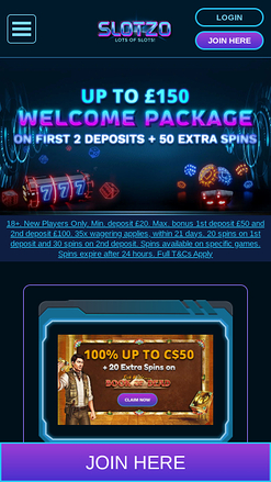 Promotions mobiles de Slotzo Casino
