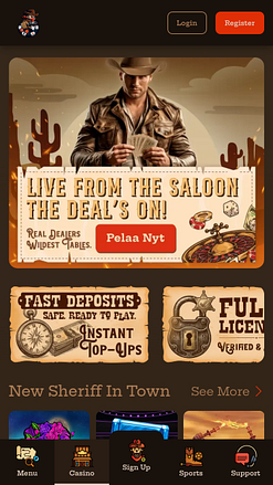 Smokin Slots Casino Mobile Homepage