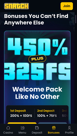 Snatch Casino Mobile Promotions
