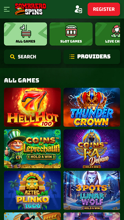 Sombrero Spins Casino Mobile Games