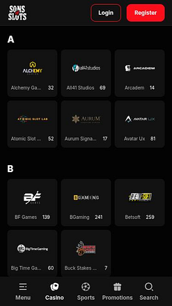 Développeurs du jeu mobile Sons of Slots Casino