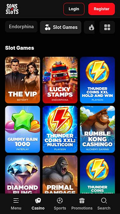 Jeux mobiles de casino Sons of Slots