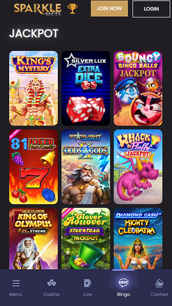 Bote móvil de Sparkle Slots Casino