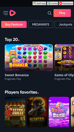 Speedy Casino mobile Feature-Kauf