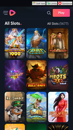 Speedy Casino mobile Spiele