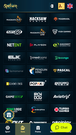 Développeurs de jeux mobiles de SpellWin Casino