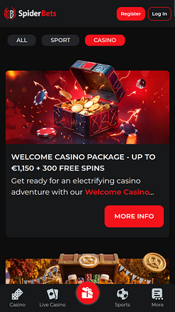 SpiderBets Casino Mobile Promotions