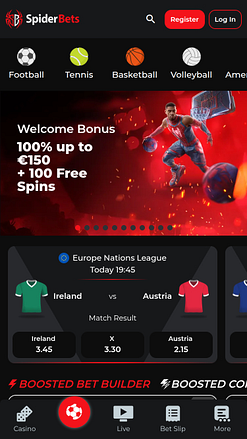 SpiderBets Casino Mobile Sports