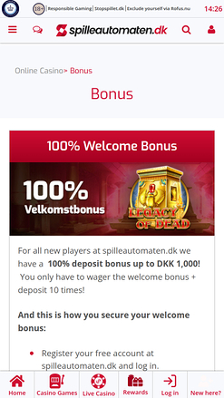 Promotions mobiles des casinos de machines à sous