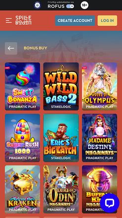 Achat de bonus mobile de Spilleboden Casino