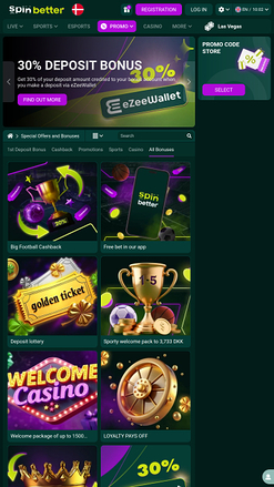 Promotions mobiles de SpinBetter Casino