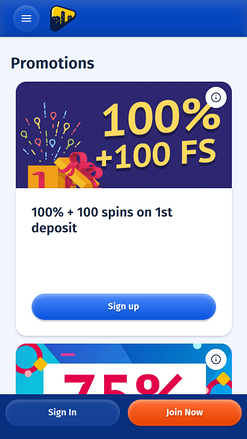 Мобильные акции Spin City Casino