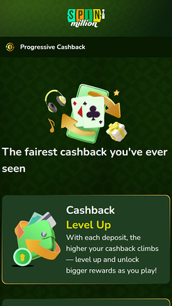 Promociones móviles del casino Spin Million