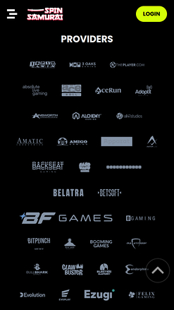 Spin Samurai Casino Mobile Game Developers