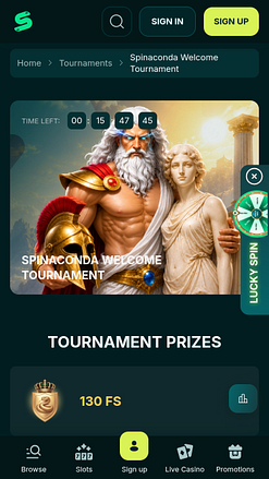 Spinaconda Casino Mobile Tournaments