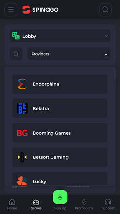 Développeurs de jeux mobiles de Spinago Casino