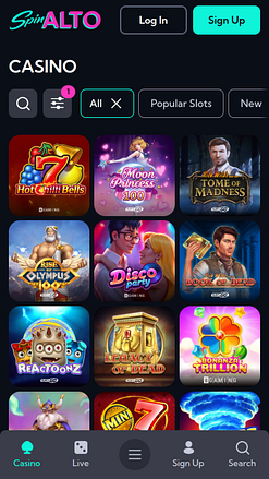 Jeux mobiles de casino Spinalto