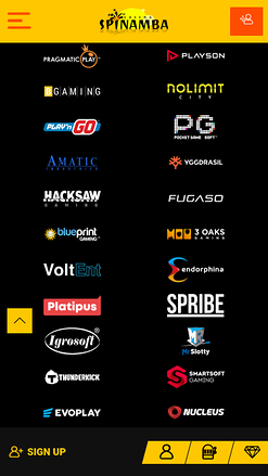 Développeurs de jeux mobiles de Spinamba Casino