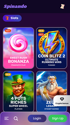 Spinando Casino Mobile Games