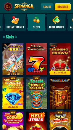 Мобильные игры казино Spinanga