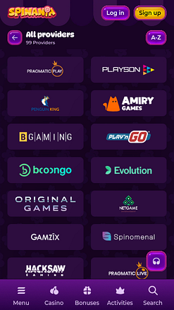 Разработчики мобильных игр для казино Spinania