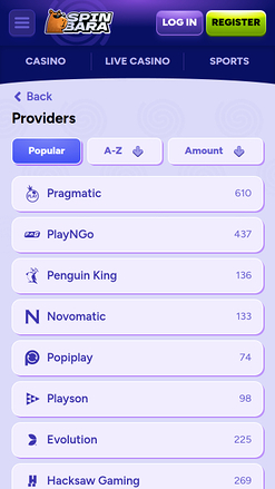 Développeurs du jeu mobile Spinbara Casino