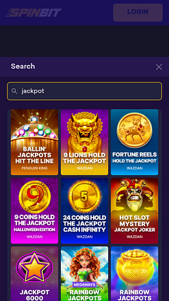 SpinBit Casino Mobile Jackpot