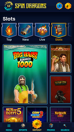Jeux mobiles de casino SpinDragons