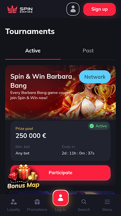 Torneos móviles de SpinEmpire Casino
