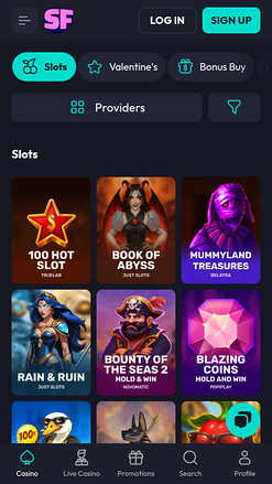 Jeux mobiles de casino Spinfever